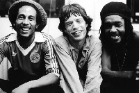 Bob Marley, Mick Jagger & Peter Tosh